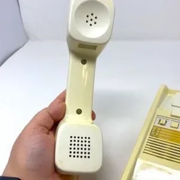 at n t Other Vintage Att Big Button Corded Phone White 993